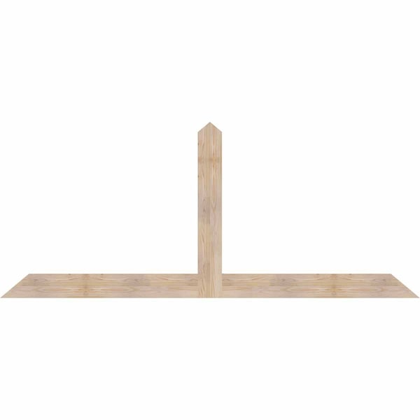 Ekena Millwork Portland Smooth Timber Gable Bracket, Douglas Fir, 96"W x 40"H x 1 1/2"D x 5 1/2"F, 10/12 Pitch GBW096X40X0206POR00SDF - main